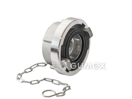 STORZ-AGRO Abdeckung mit Kette für Bajonettkupplung Typ D, 12bar, Dichtung SBR, Aluminiumguss, 